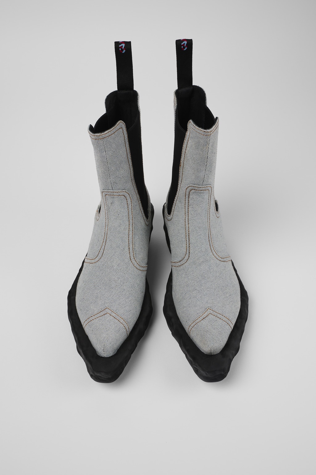 Blue Textile Chelsea Bootie - 4