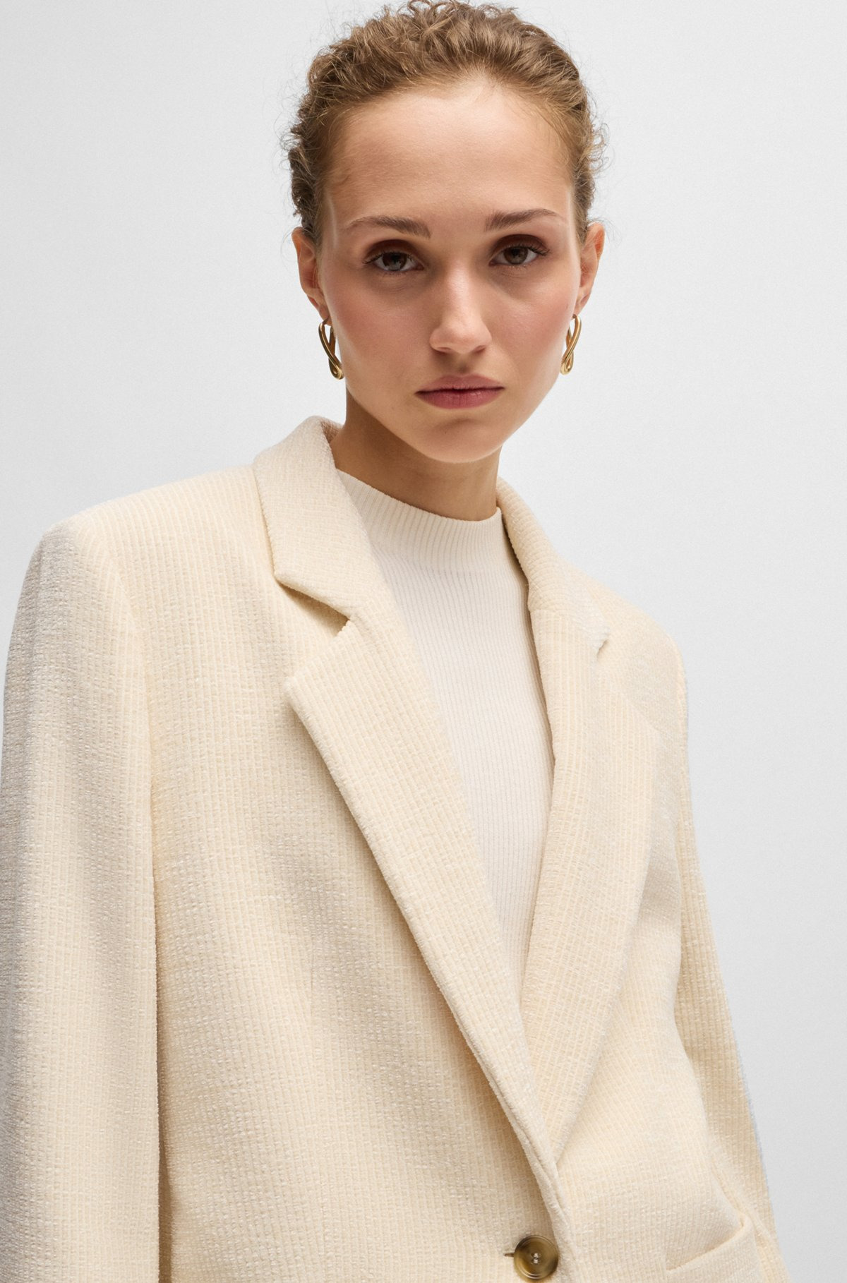RELAXED-FIT JACKET IN VELVET CORDUROY - 5