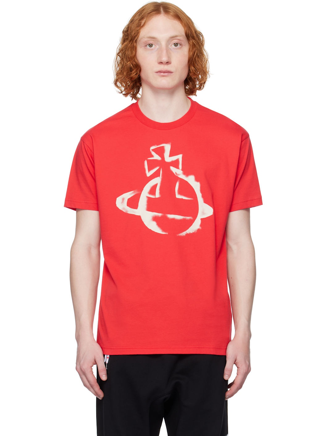 Red Stencil Orb Classic T-shirt - 1