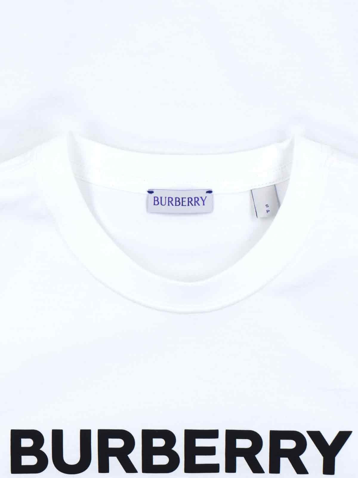 BURBERRY logo cotton t-shirt - 3