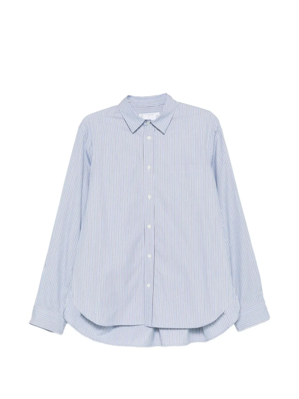 striped layered shirt - 1