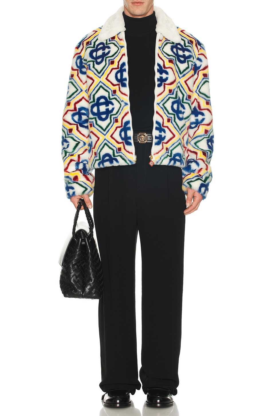 Collared Faux Fur Jacket - 5