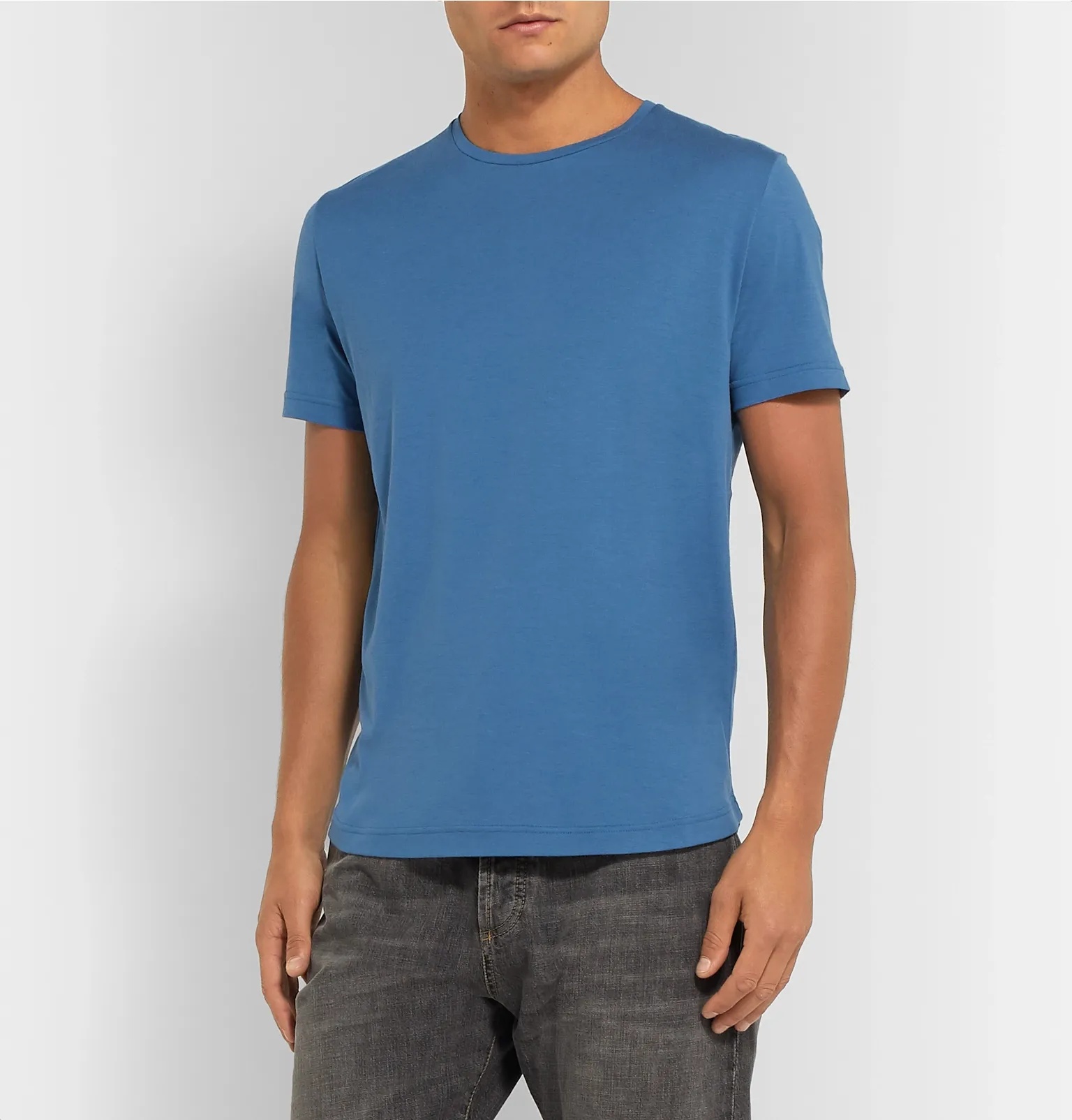 Slim-Fit Silk and Cotton-Blend Jersey T-Shirt - 22