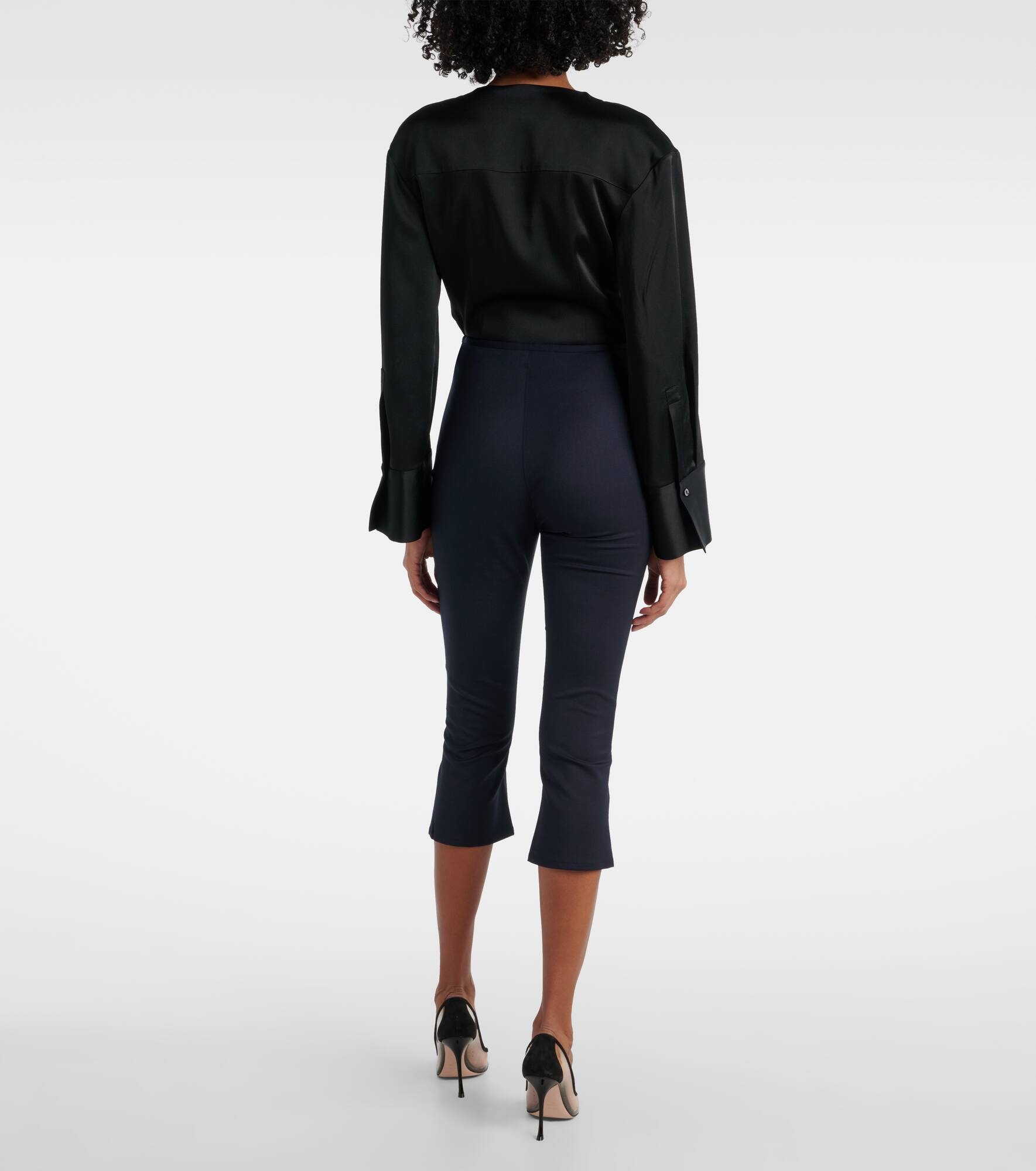 Wool-blend capri pants - 3