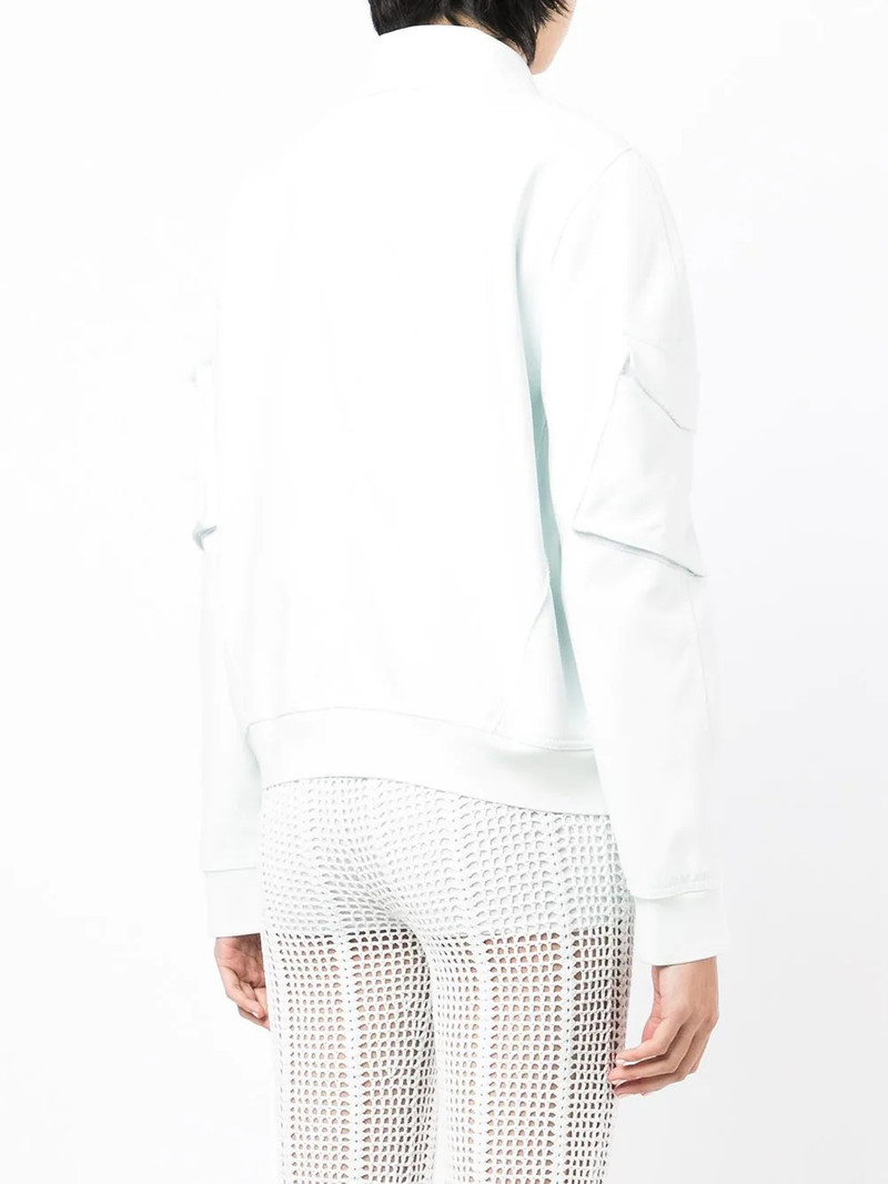 zip-up fitted bomber jacket 5