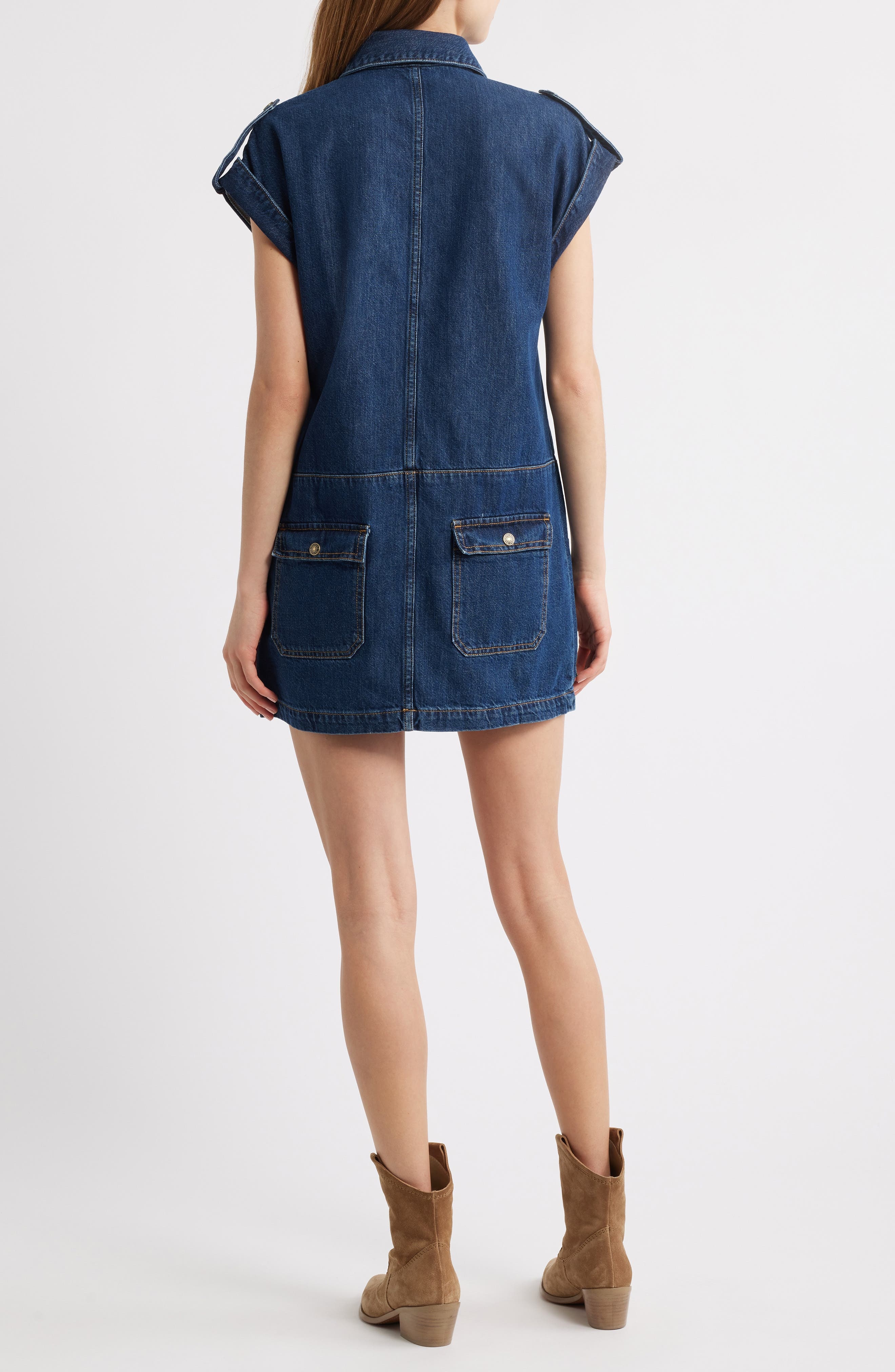 Re/Done The Arizona Denim Dress in Heritage Rinse at Nordstrom - 2
