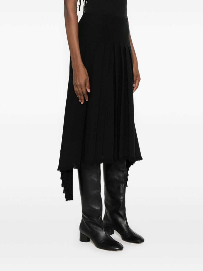 pleated frayed skirt 3