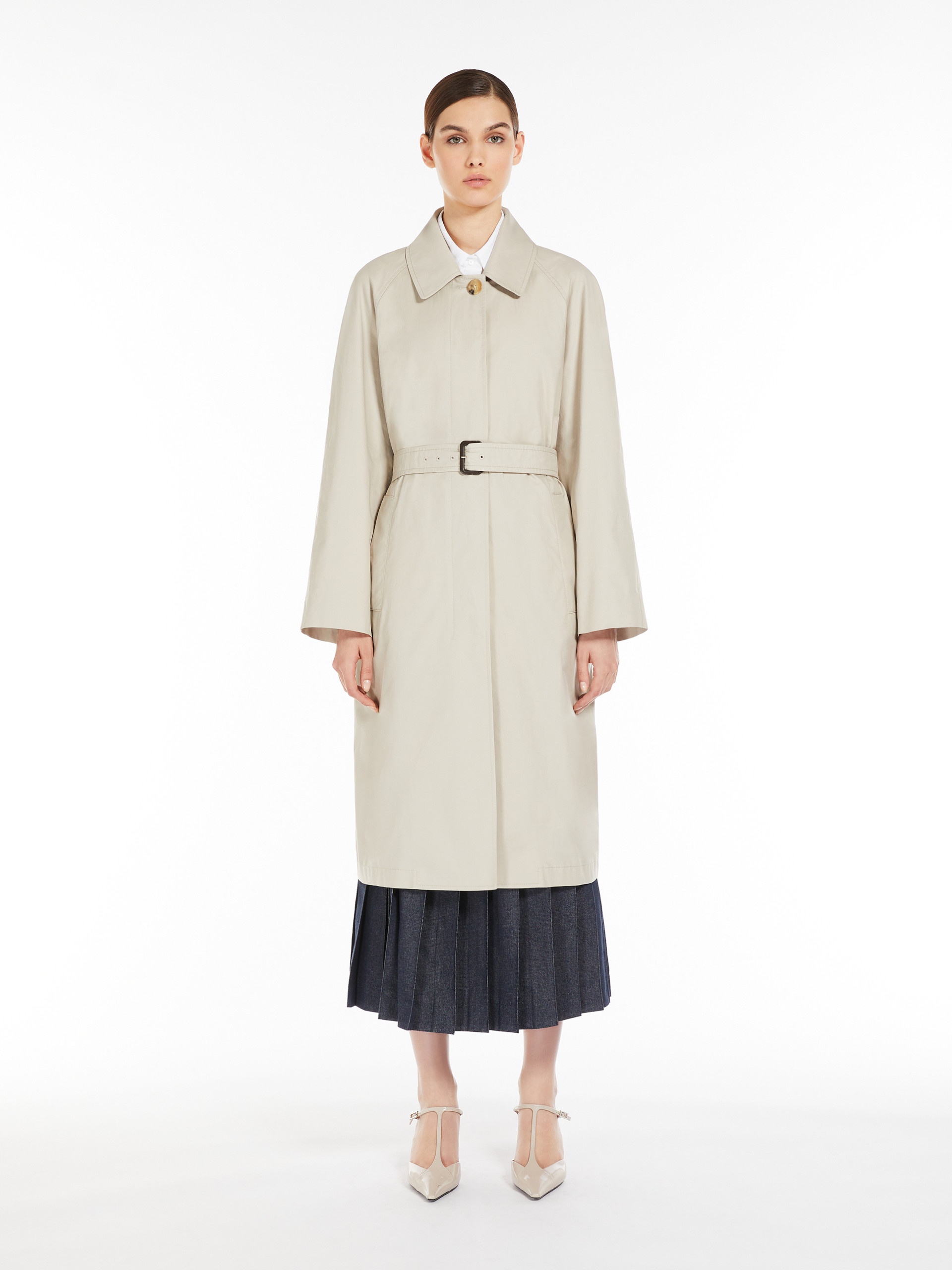 ORLEANS Single-breasted water-repellent twill trench coat - 3