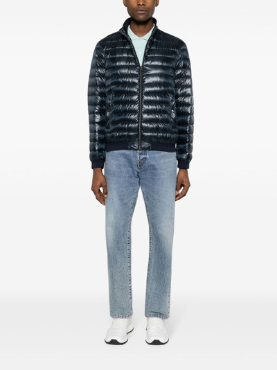 Herno ribbed-trim quilted jacket outlook