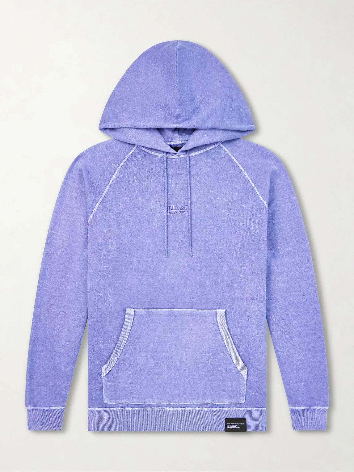 Logo-Embroidered Pigment-Dyed Cotton-Jersey Hoodie - 1