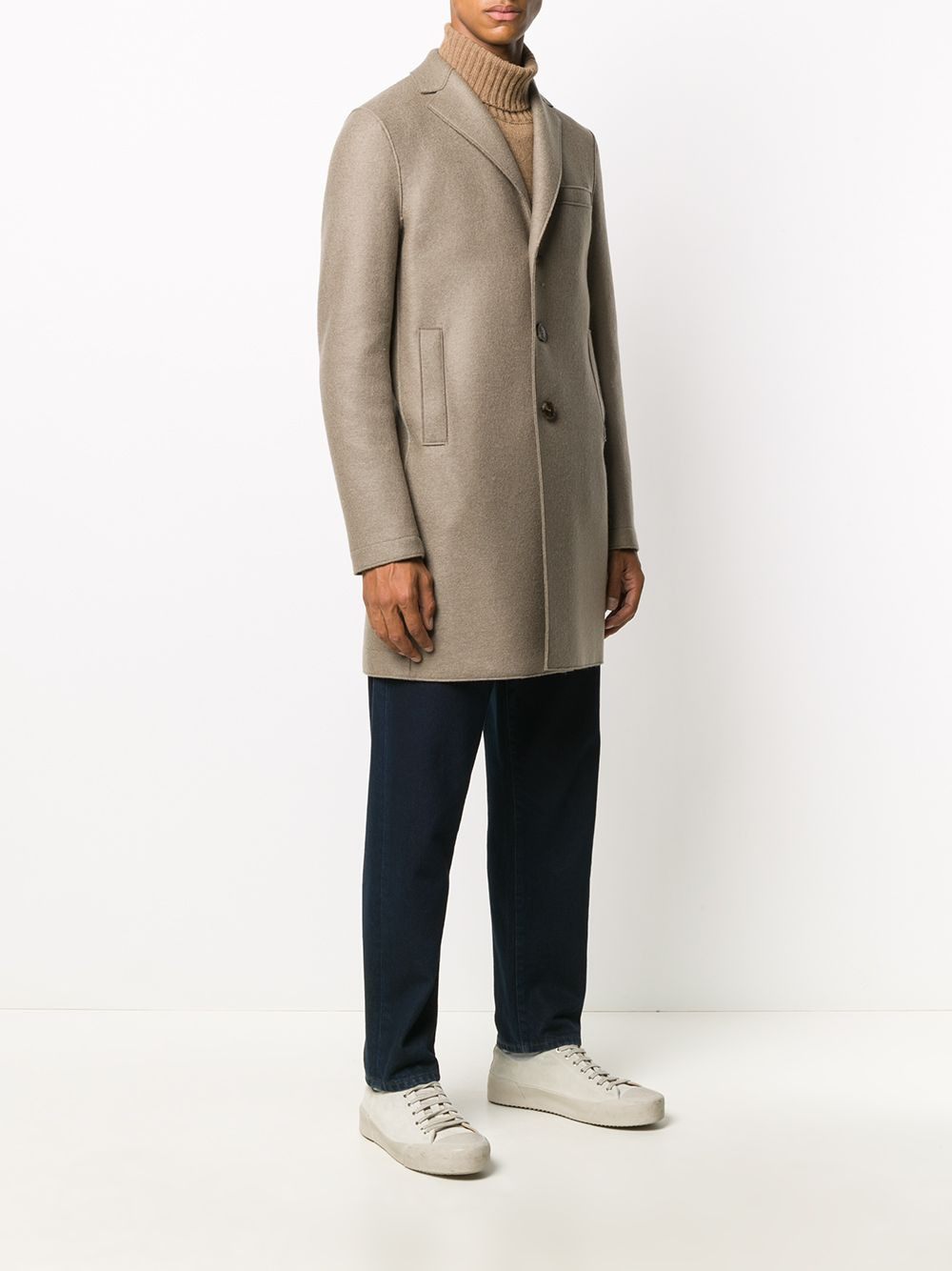 straight fit coat - 3