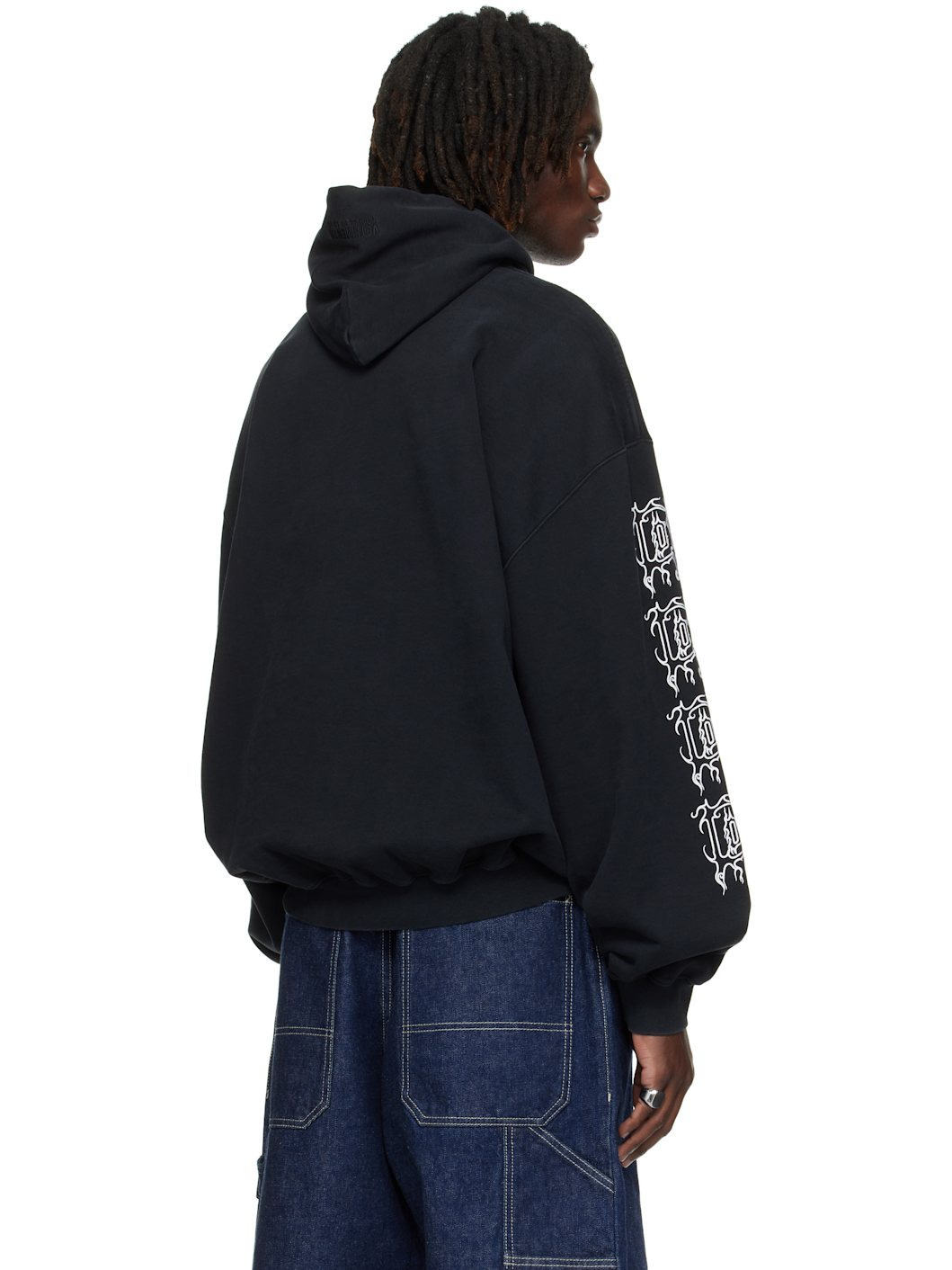 Black Cradle of Filth Logo Oversized Hoodie - 3