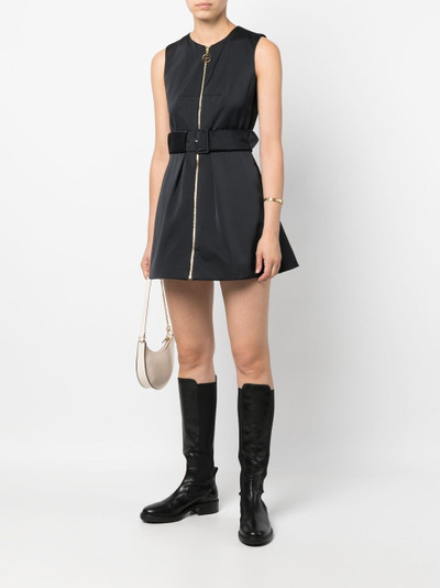 PATOU sleeveless zip-up mini dress outlook