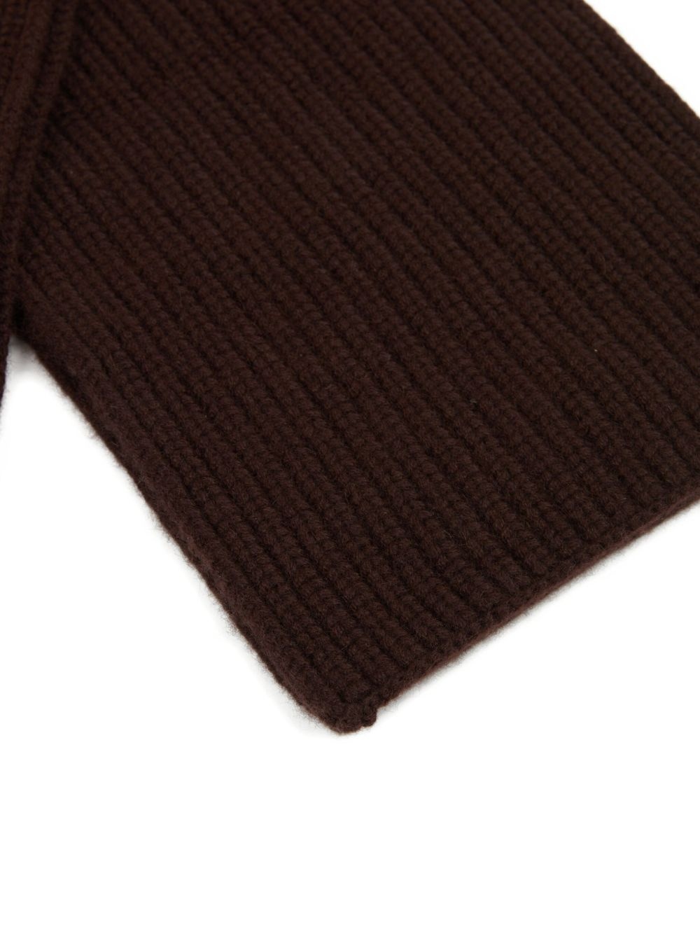 ribbed cashmere scarf - 3