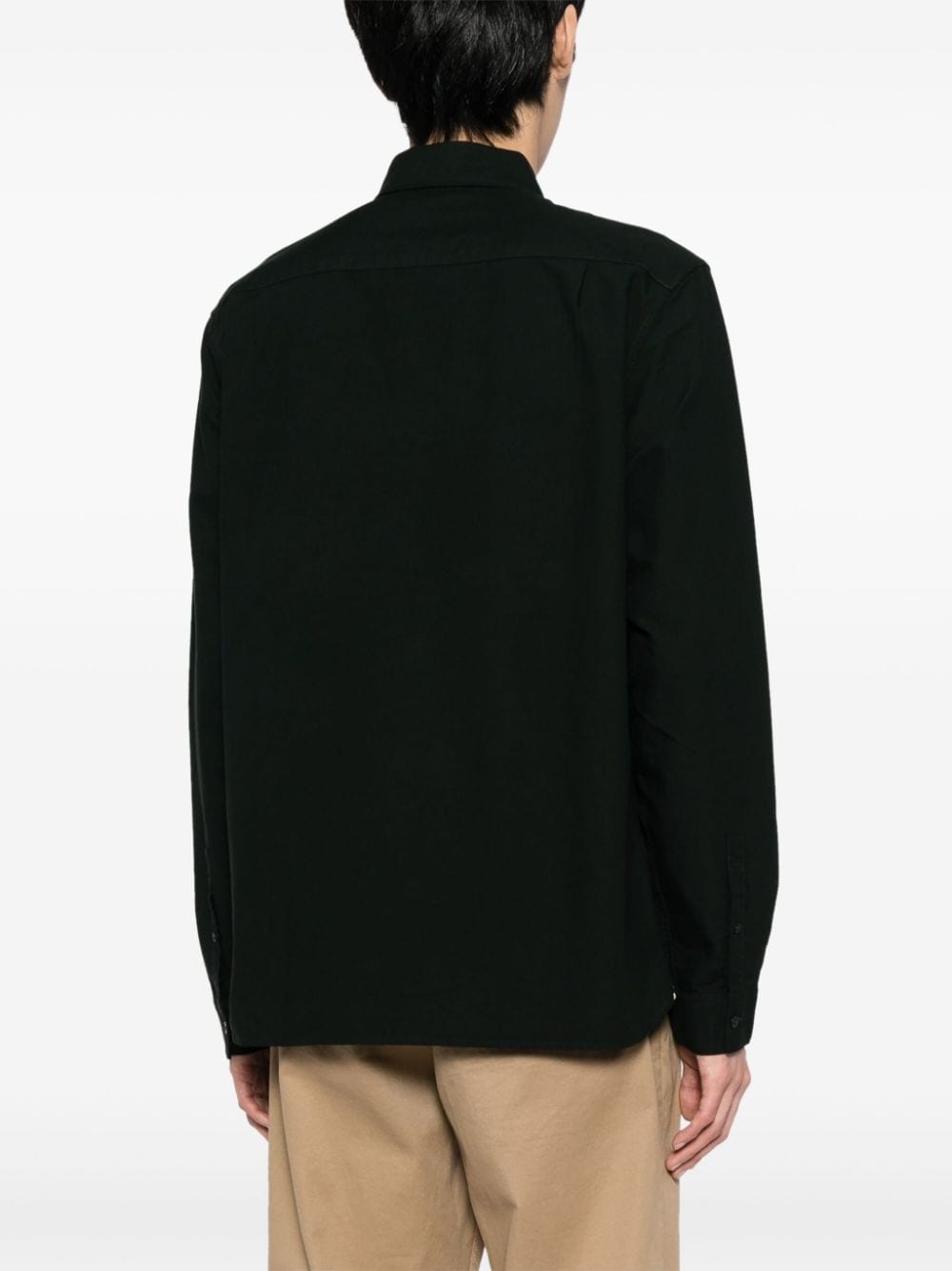 logo-embroidered  long-sleeve shirt - 8