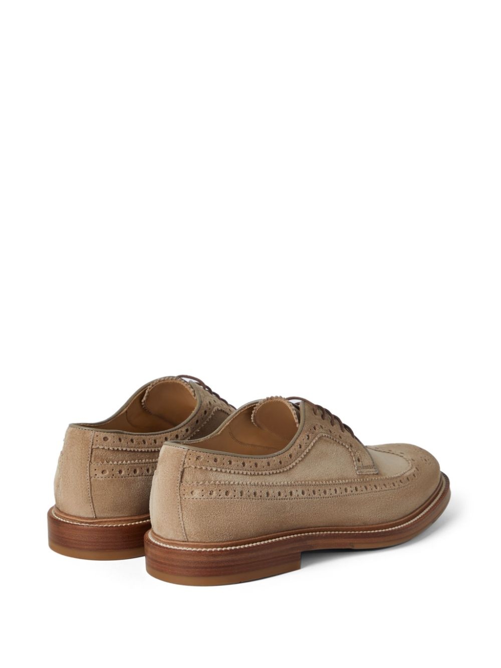 decorative-stitching leather shoes - 3