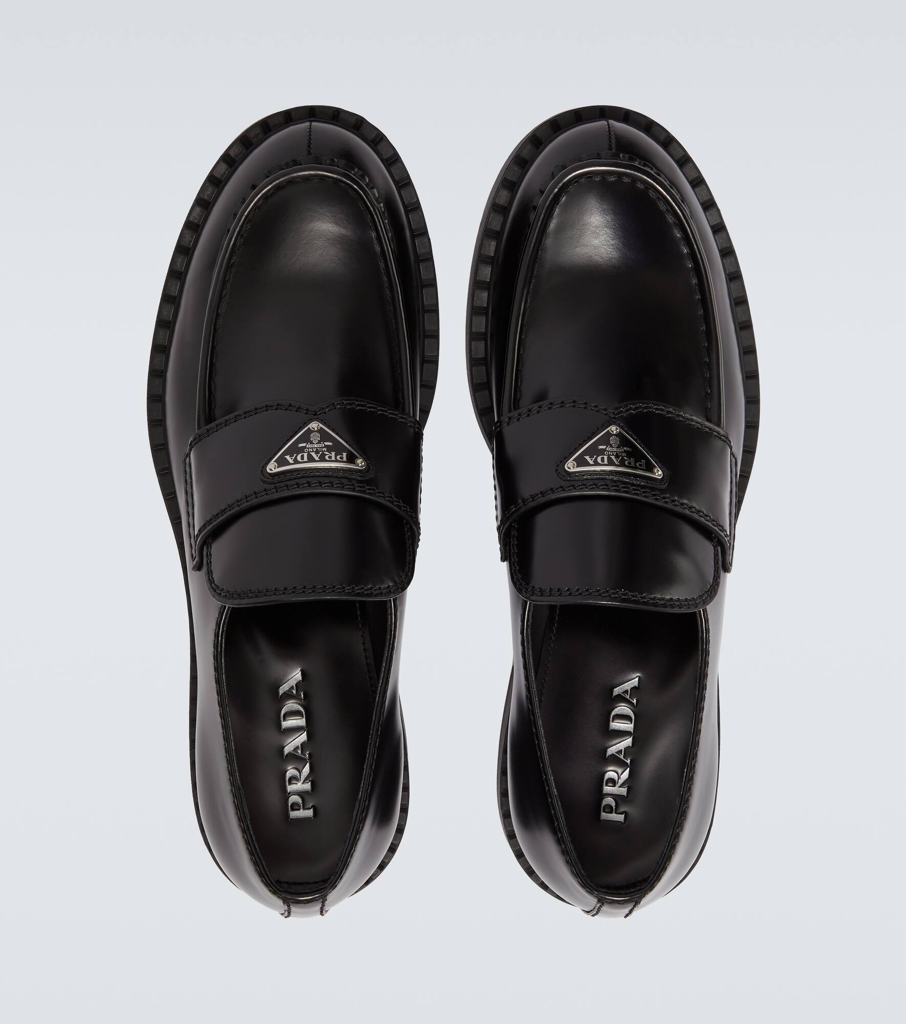 Chocolate leather loafers - 4