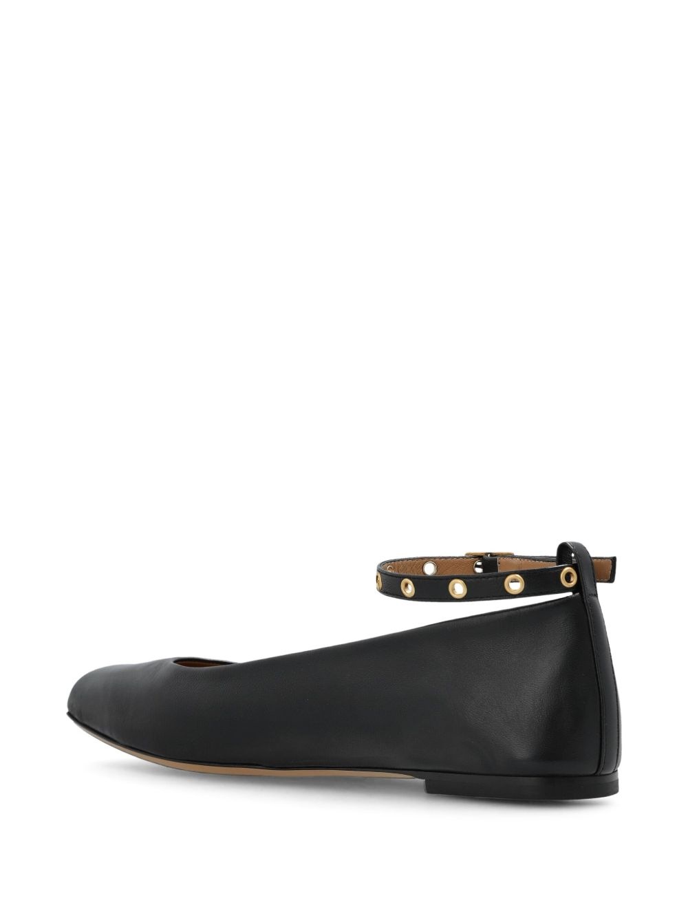 leather ballerina shoes - 3