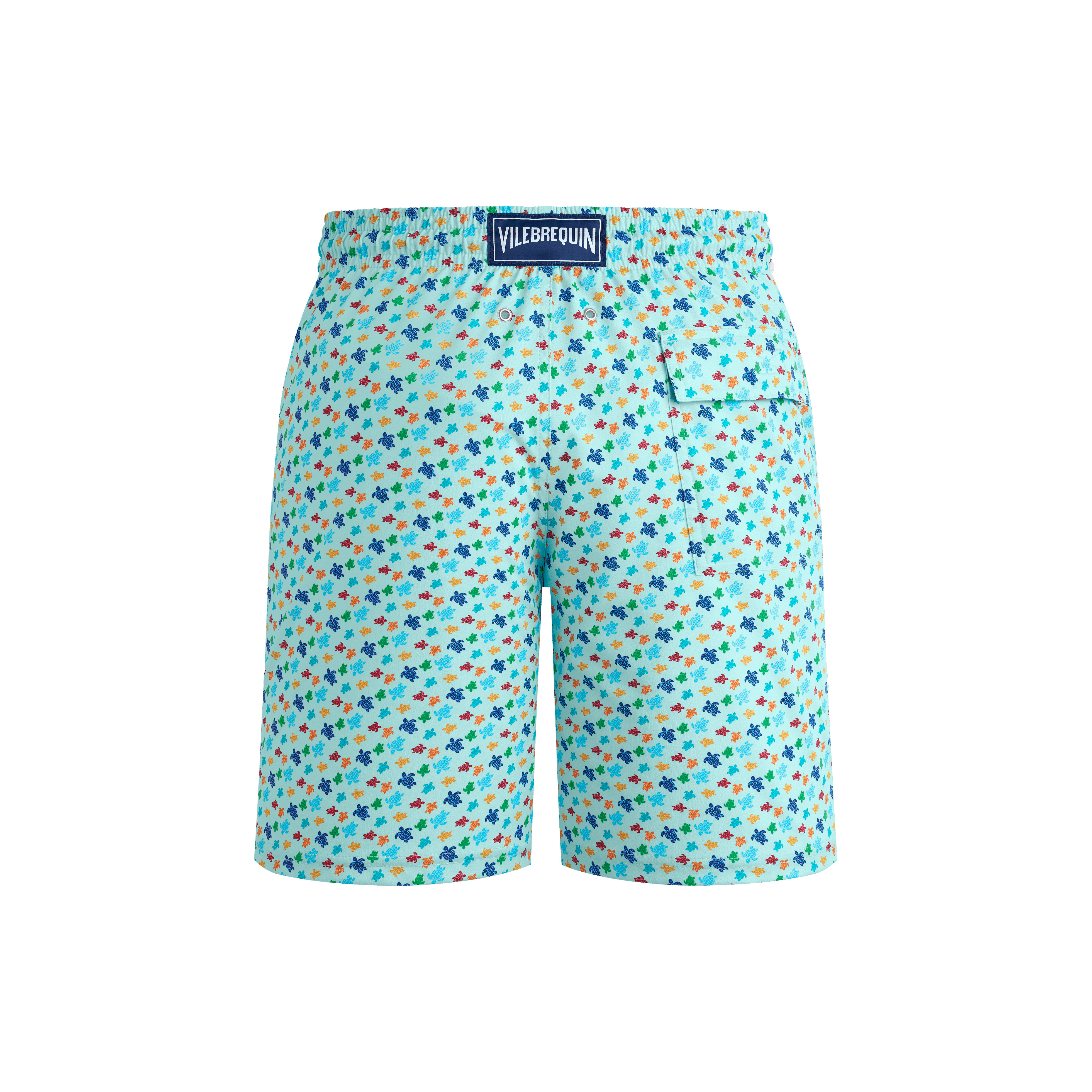 Men Long Stretch Swim Trunks Micro Ronde Des Tortues Rainbow - 2