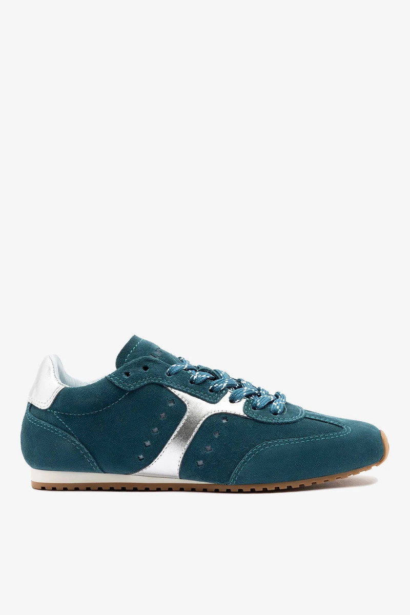 Stella Sneaker Teal Suede 1