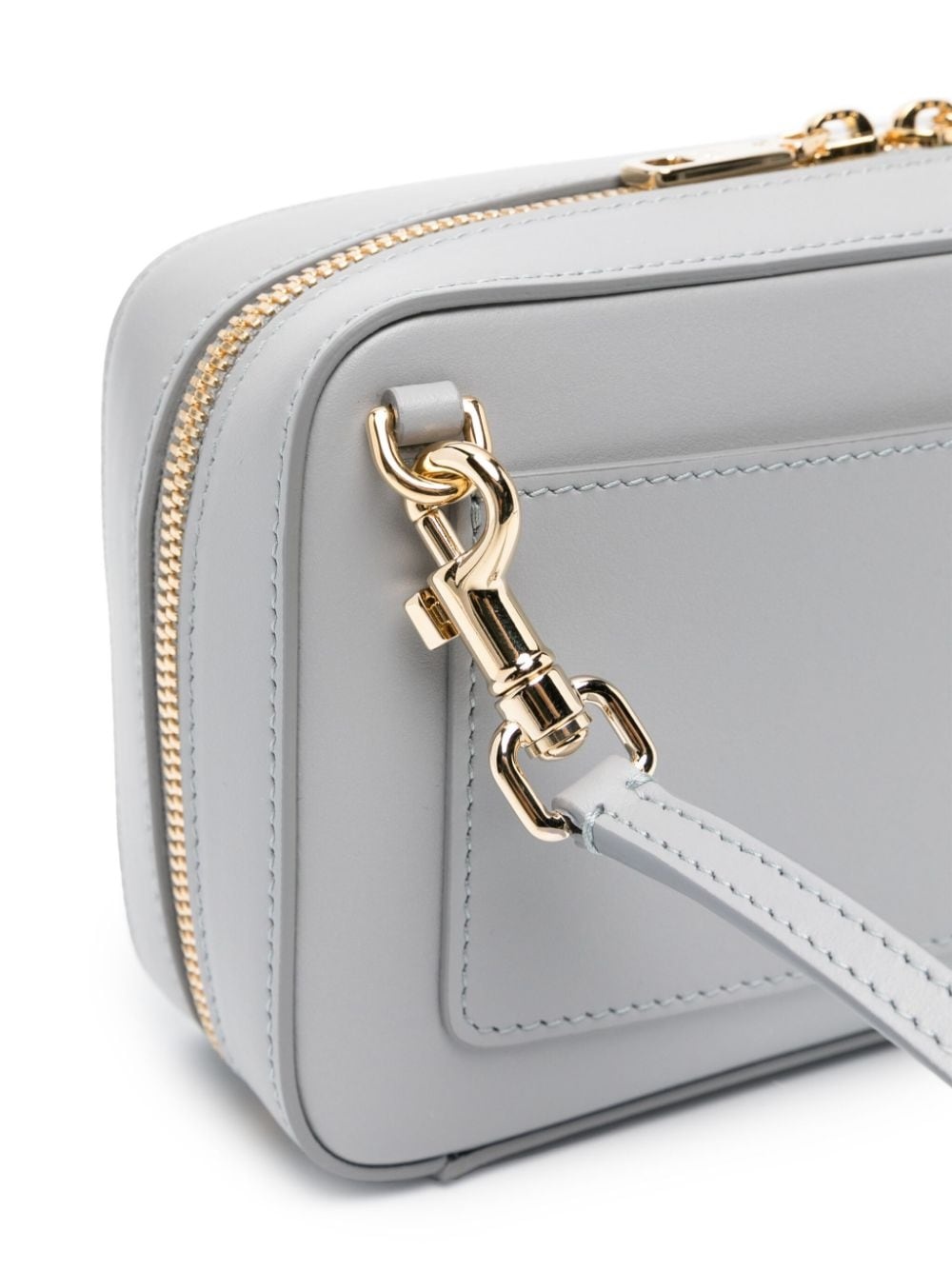 DG logo-embossed leather crossbody bag - 4