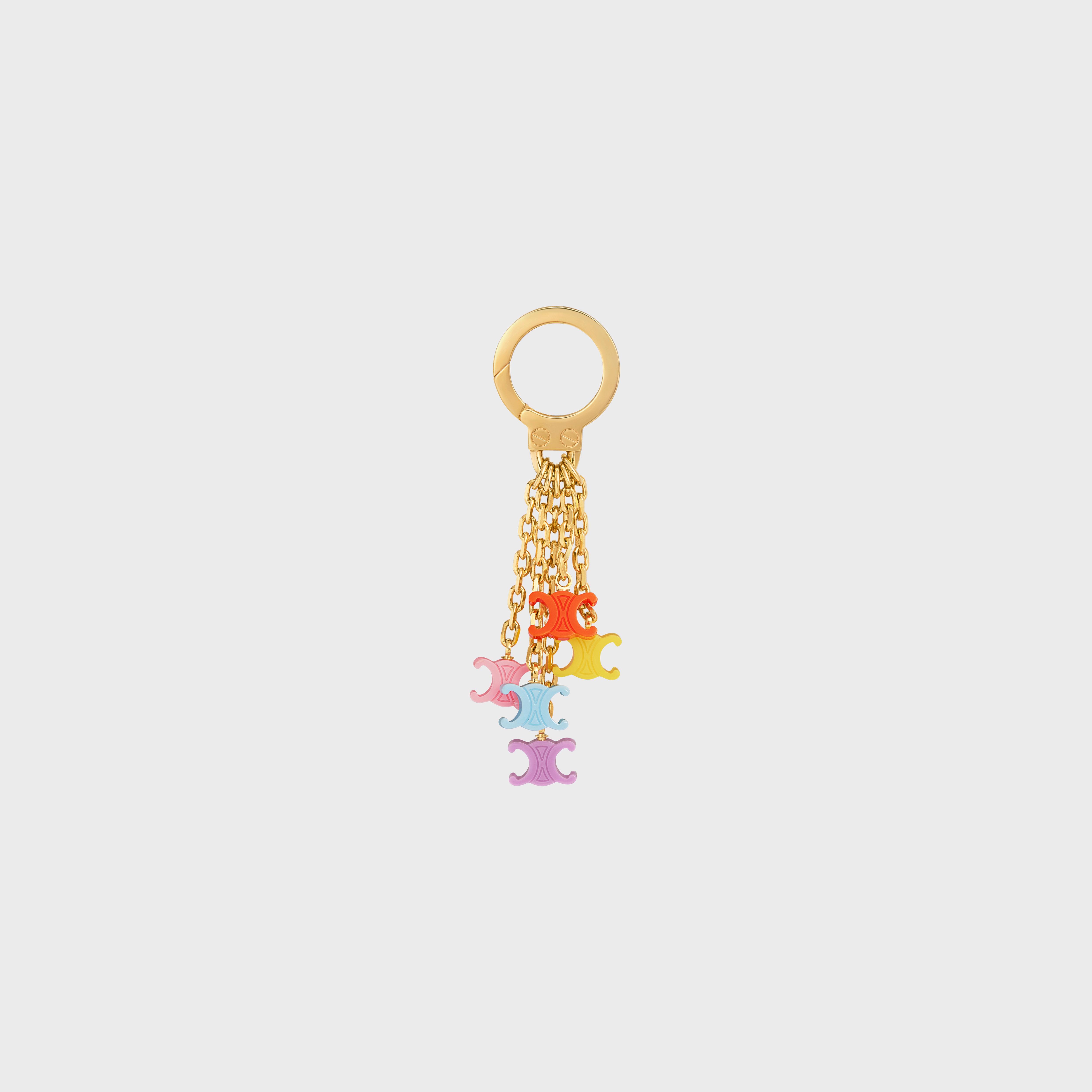 MULTICOLOUR TRIOMPHE CHARM in BRASS AND PLEXIGLASS - 3