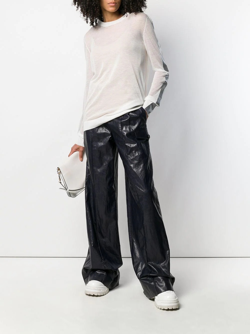 metallic band jumper - 2