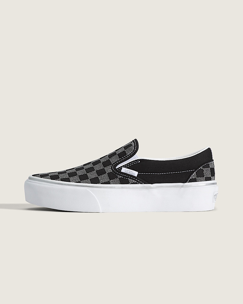 Classic Slip-On Platform Checkerboard Shoe 1