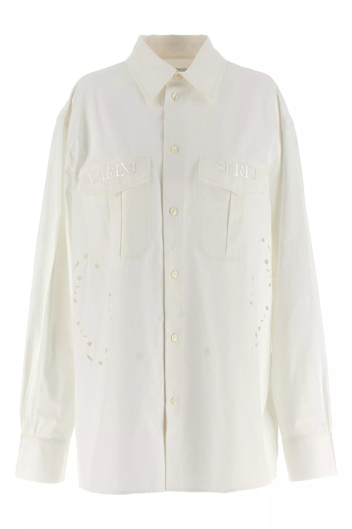 Cut-out embroidery shirt - 10