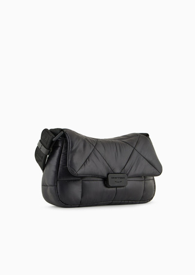 EMPORIO ARMANI Baguette shoulder bag in quilted nylon outlook