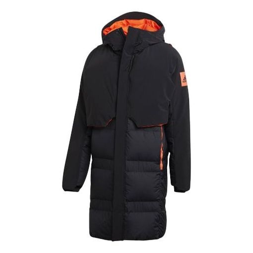 adidas Myshelter CR Stay Warm Detachable Reversible vest Sports Reflective mid-length hooded down Ja - 1