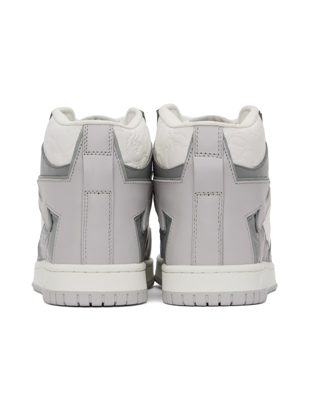 Gray & White STA 88 Mid #1 M1 Sneakers - 2
