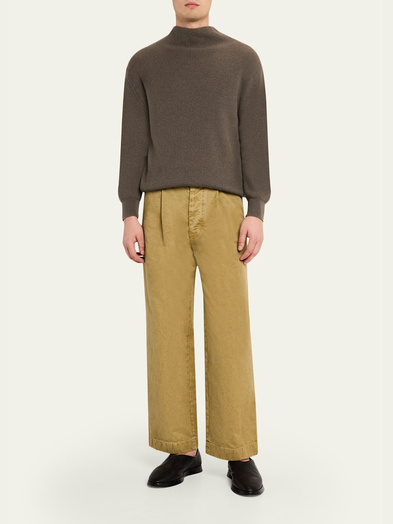AURALEE Men's Beige Finx Chino Pants outlook