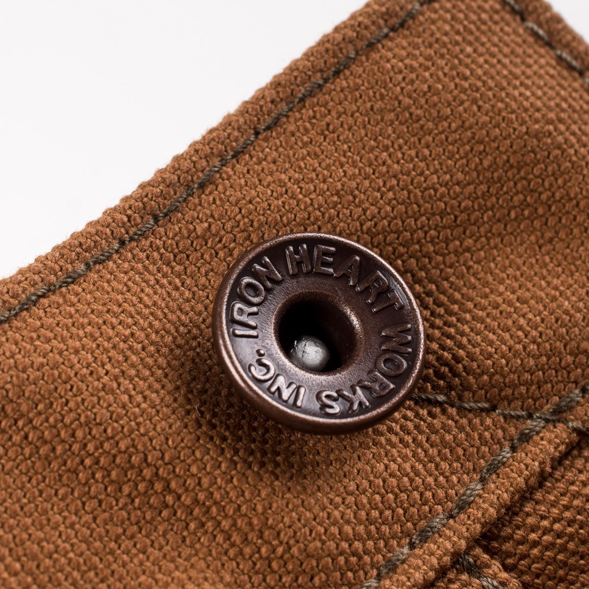 IH-666D 17oz Duck Slim Straight Cut Jeans - Brown - 15