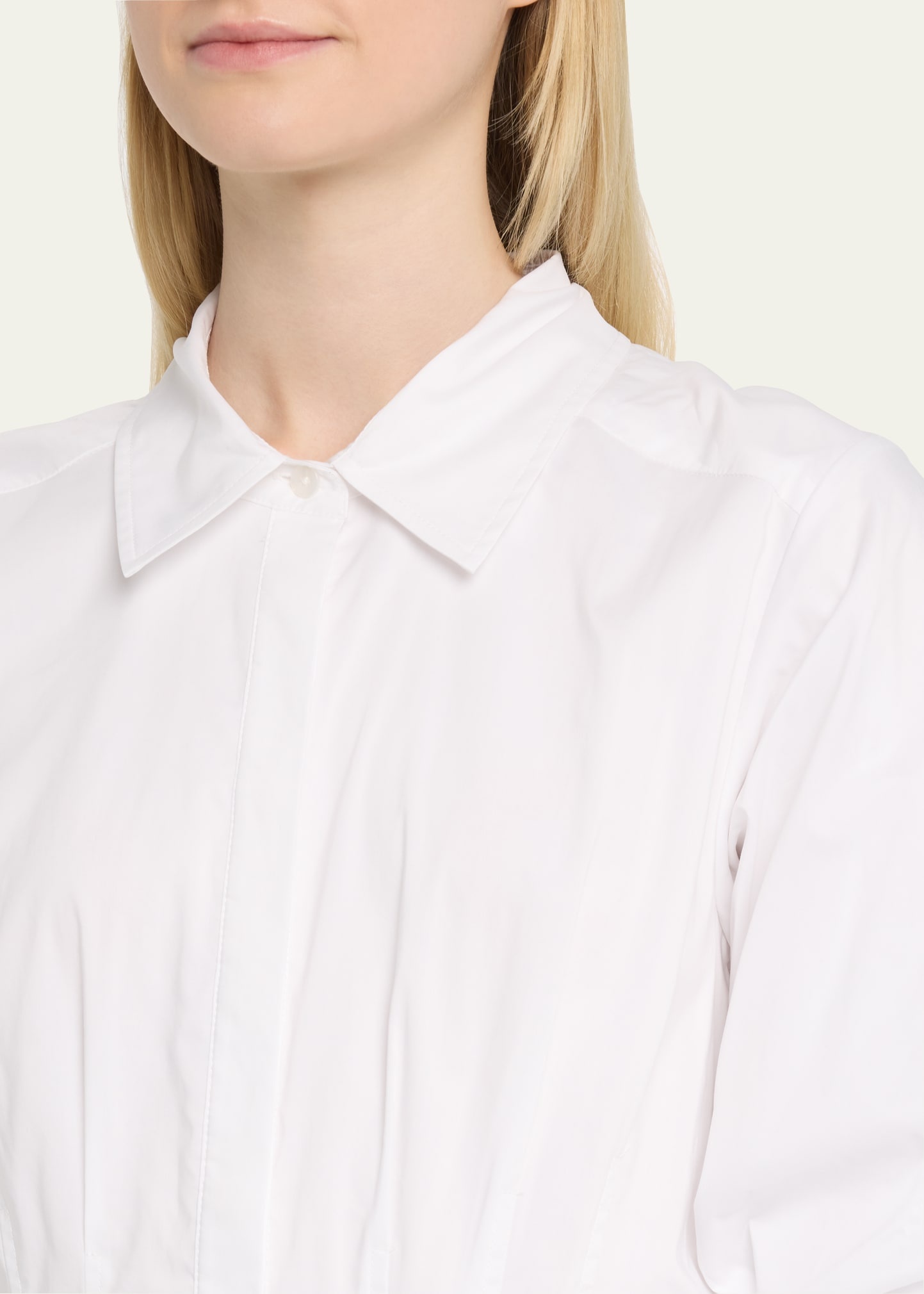 Jazz Core Cotton Poplin Pintuck Midi Dress - 5