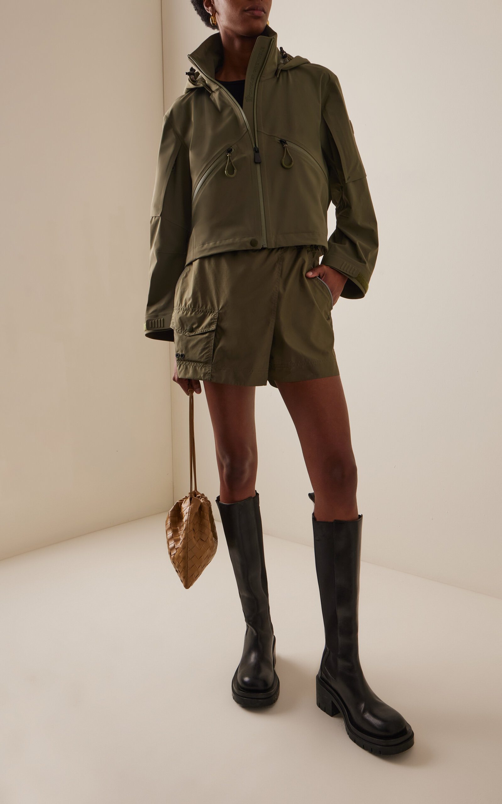 Belted Ripstop Skort green - 2