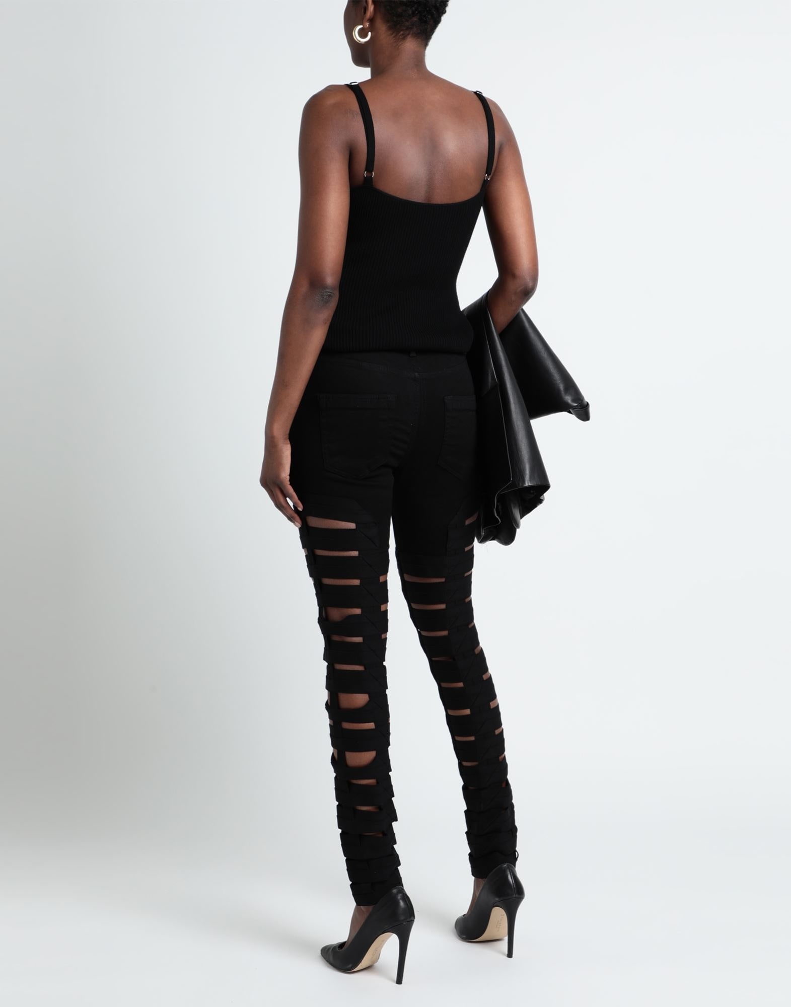Black Women's Denim Pants - 3