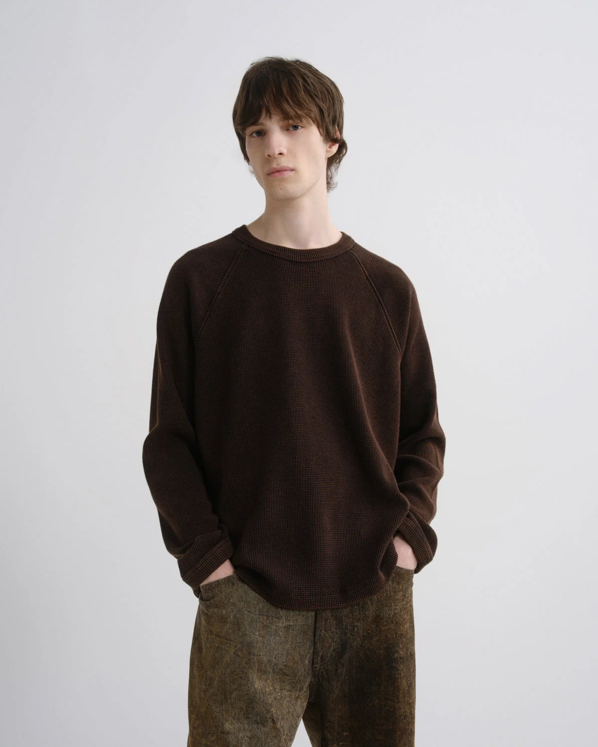 PAYSON WAFFLE TEE IN AEROSOL - 1