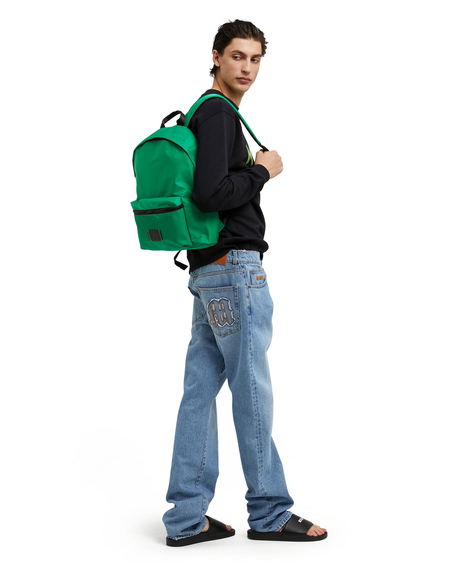 MSGM signature nylon backpack - 5