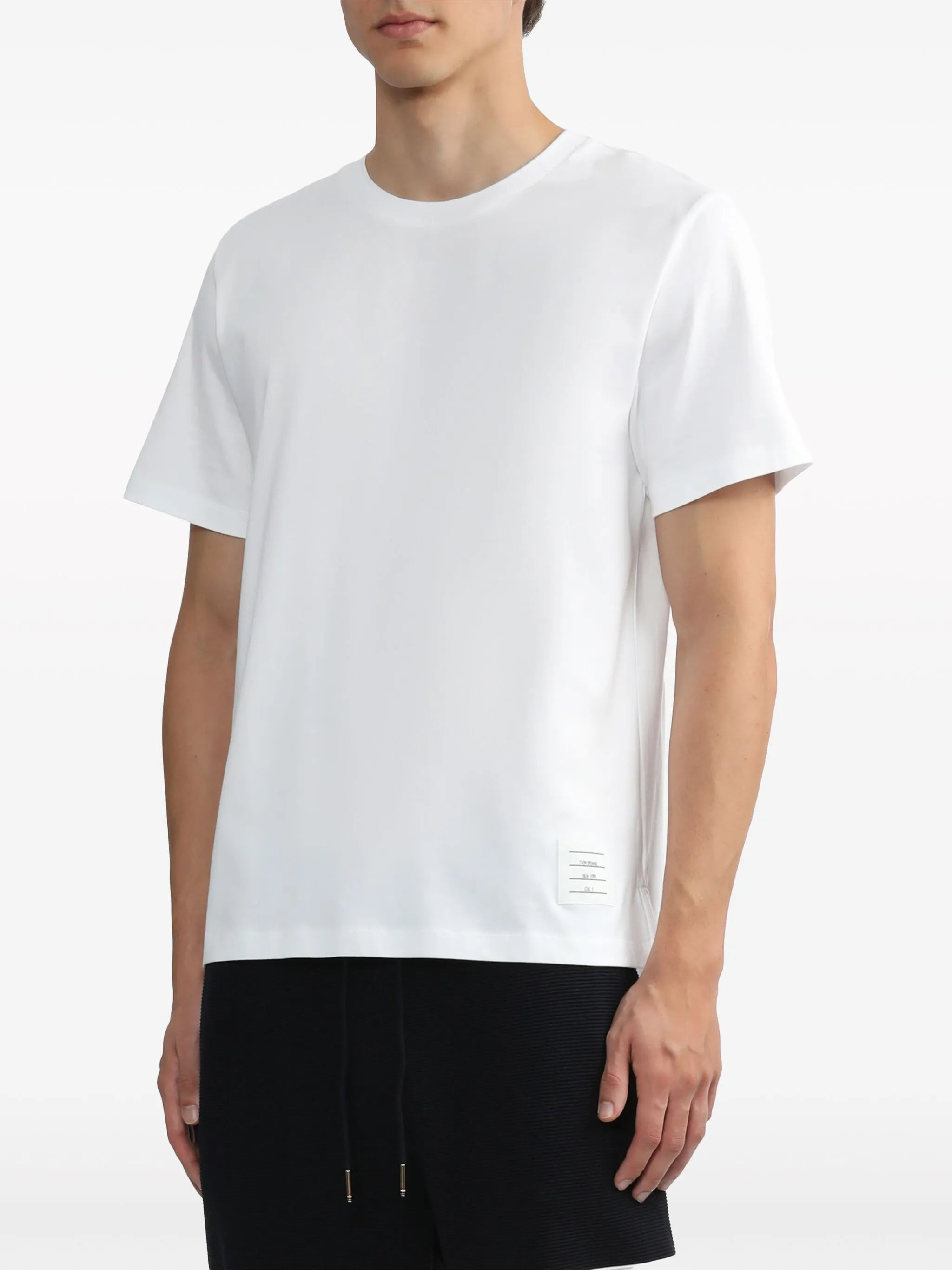 side-slit short-sleeve T-shirt - 3