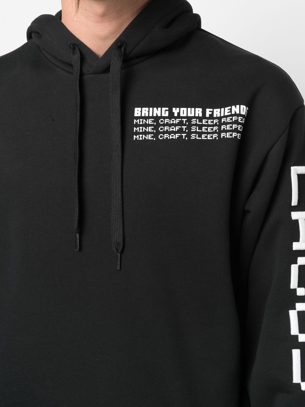 Minecraft graphic-print hoodie - 5