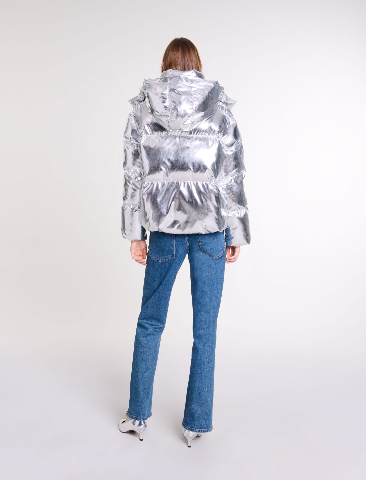 Silver hooded jacket - 4