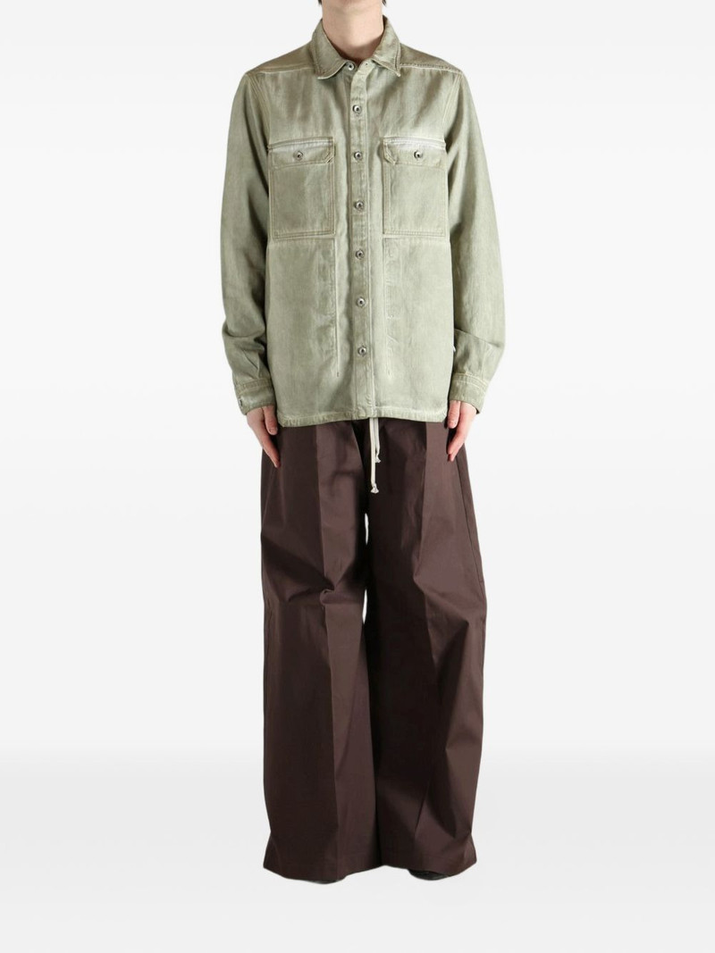 Rick Owens DRKSHDW flap-pocket denim shirt outlook