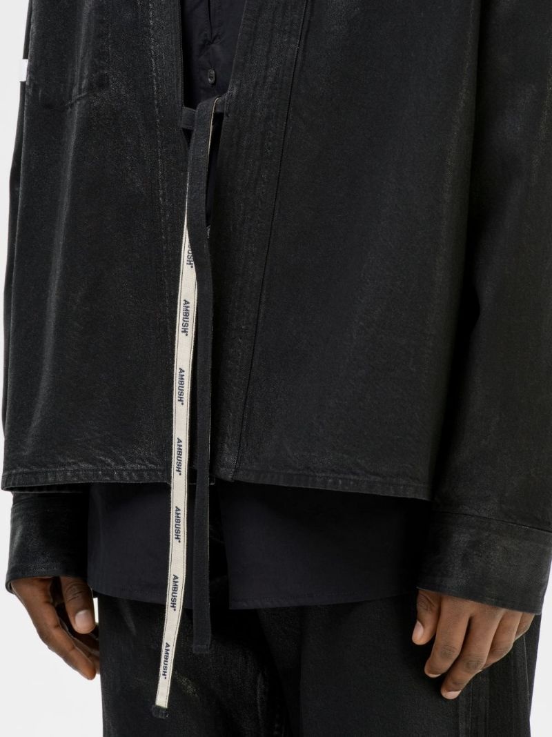 tie-fastening shirt - 8