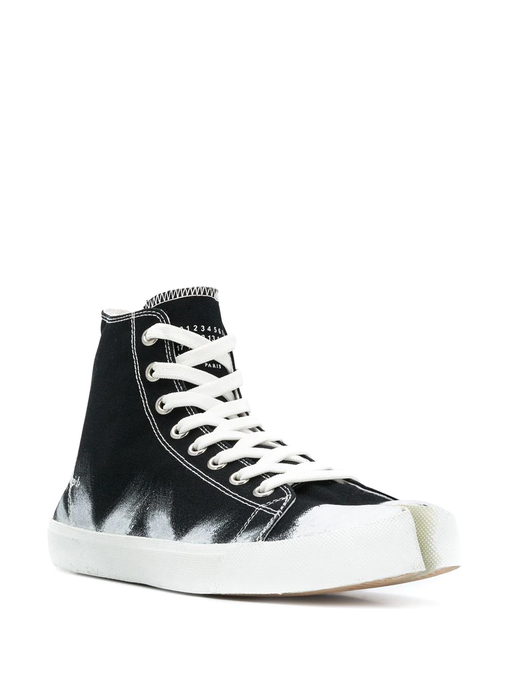 Tabi paint-detail high-top sneakers - 2