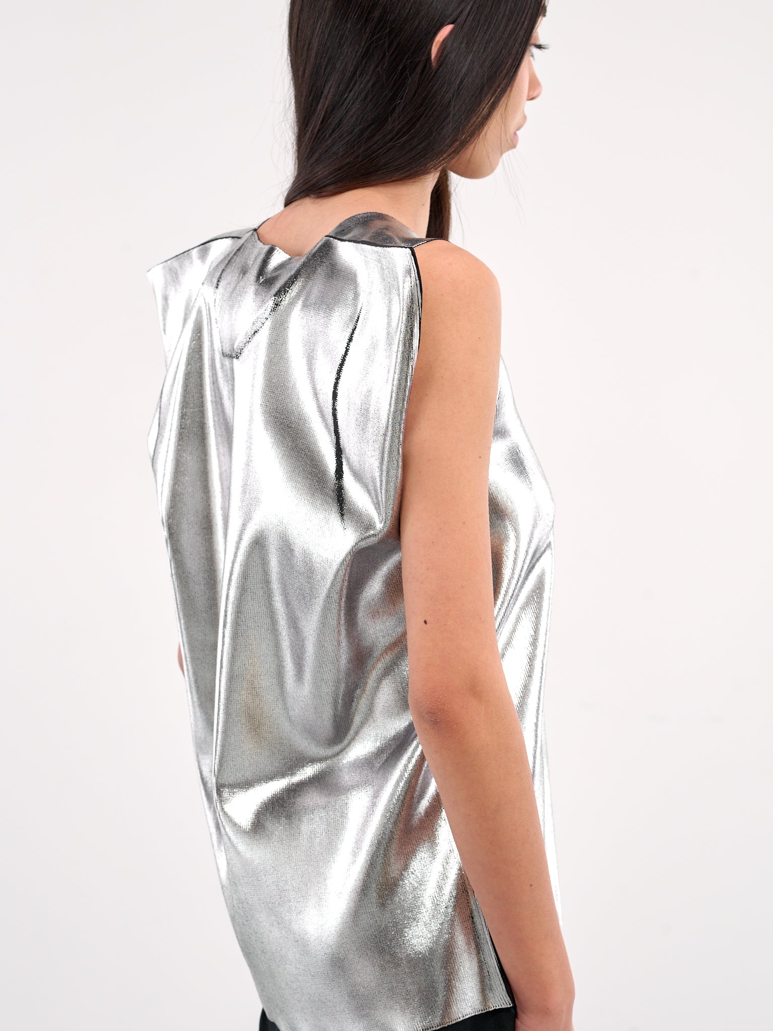 Reflective Sleeveless Blouse - 5