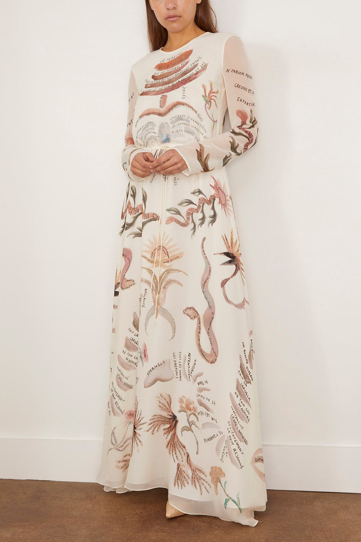 Sybbeline Dress in Ivory Figurative Tattoo - 3