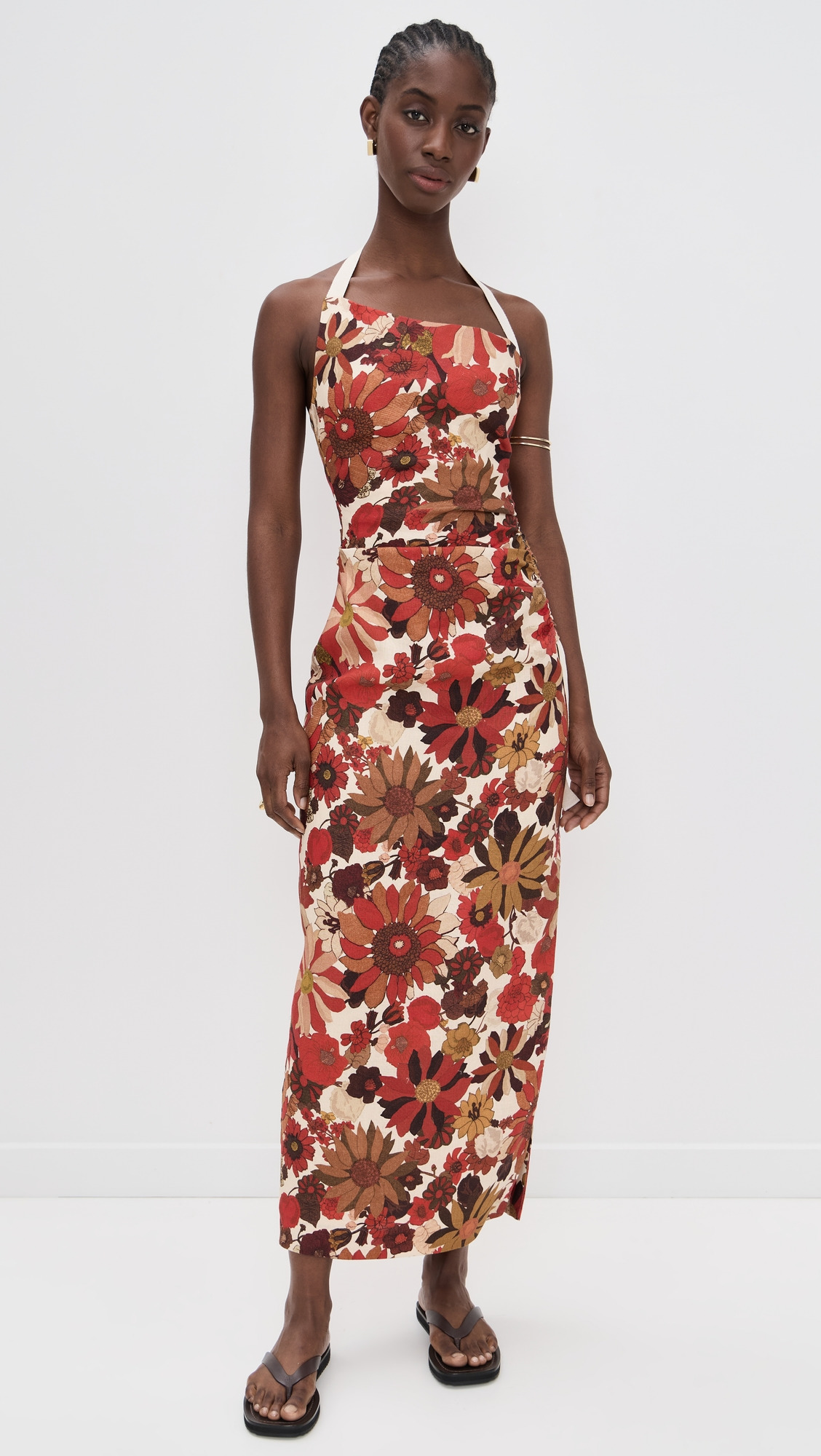 Castella Gathered Midi Dress - 6