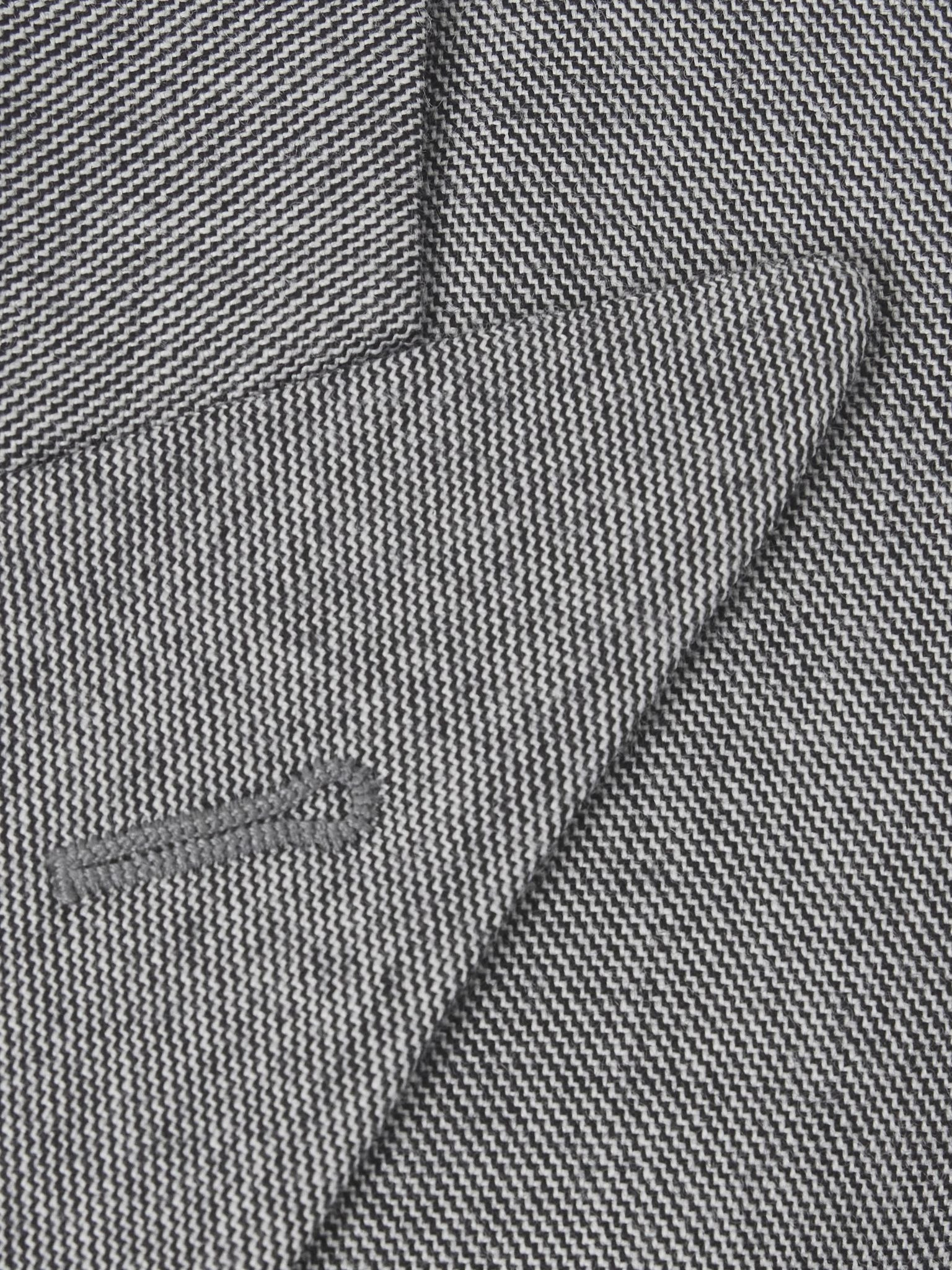 Double-breasted wool-twill blazer Gray - 6