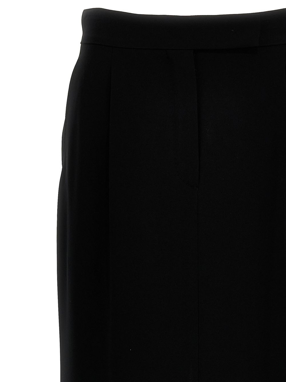 pleated back-split midi skirt - 4